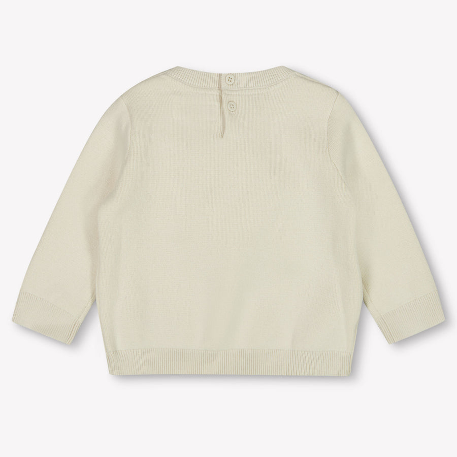 Calvin Klein Bébé Unisexe Pull en ecru