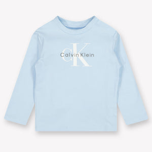 Calvin Klein Bébé Unisexe T-shirt Bleu Clair