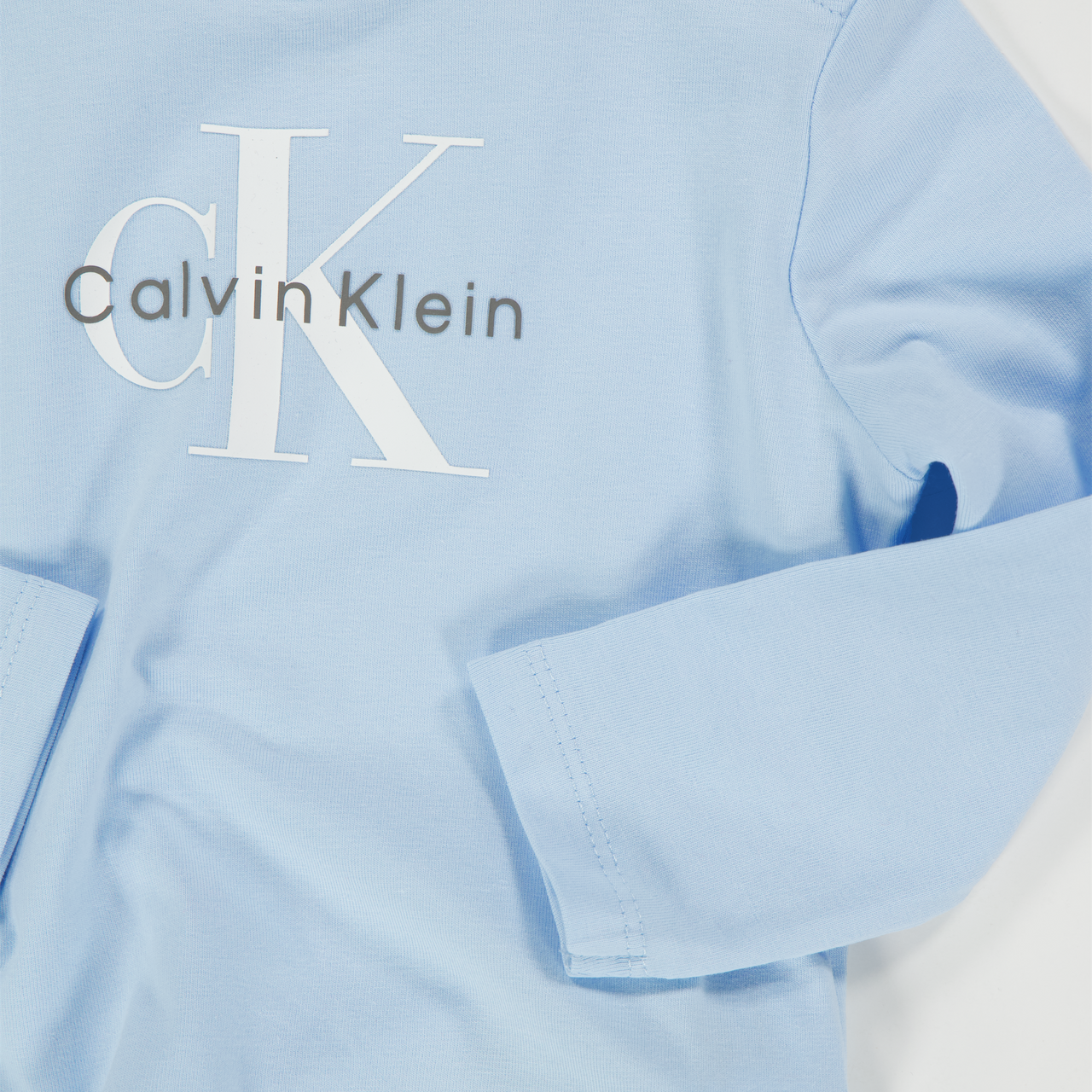 Calvin Klein Bébé Unisexe T-shirt Bleu Clair