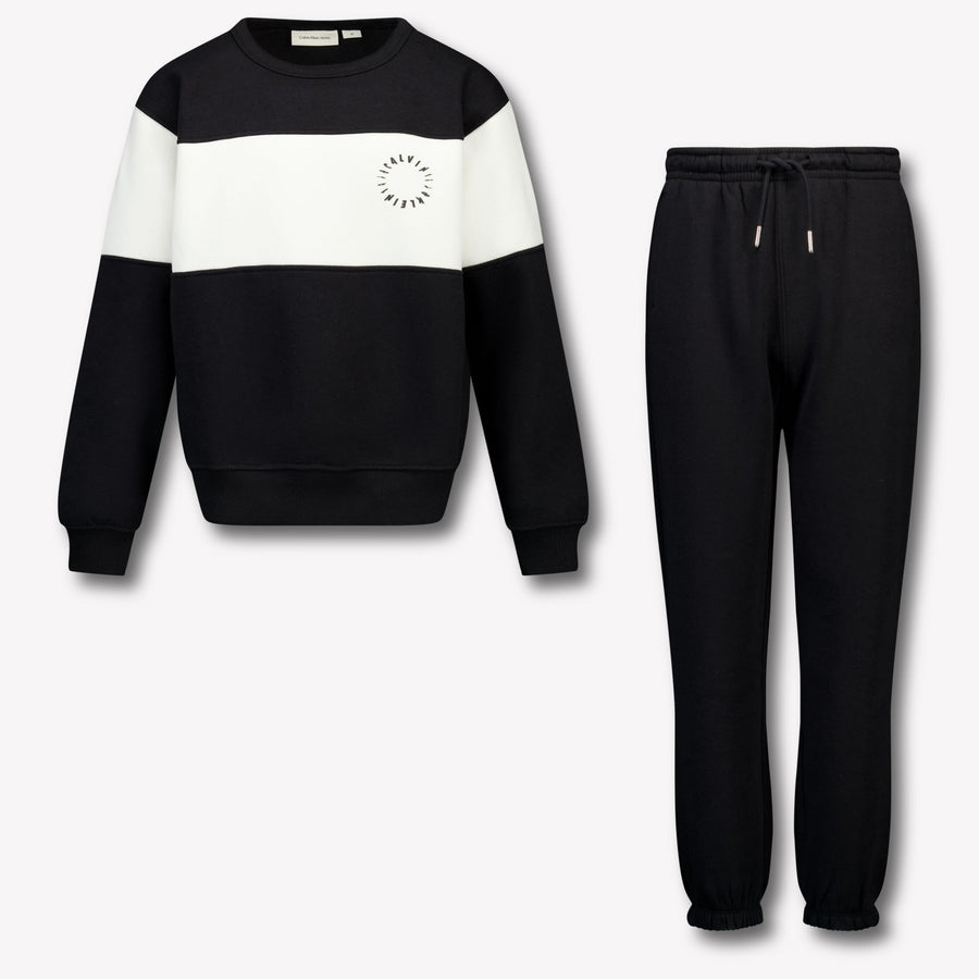 Calvin Klein Enfant Garçons Costume de jogging Noir