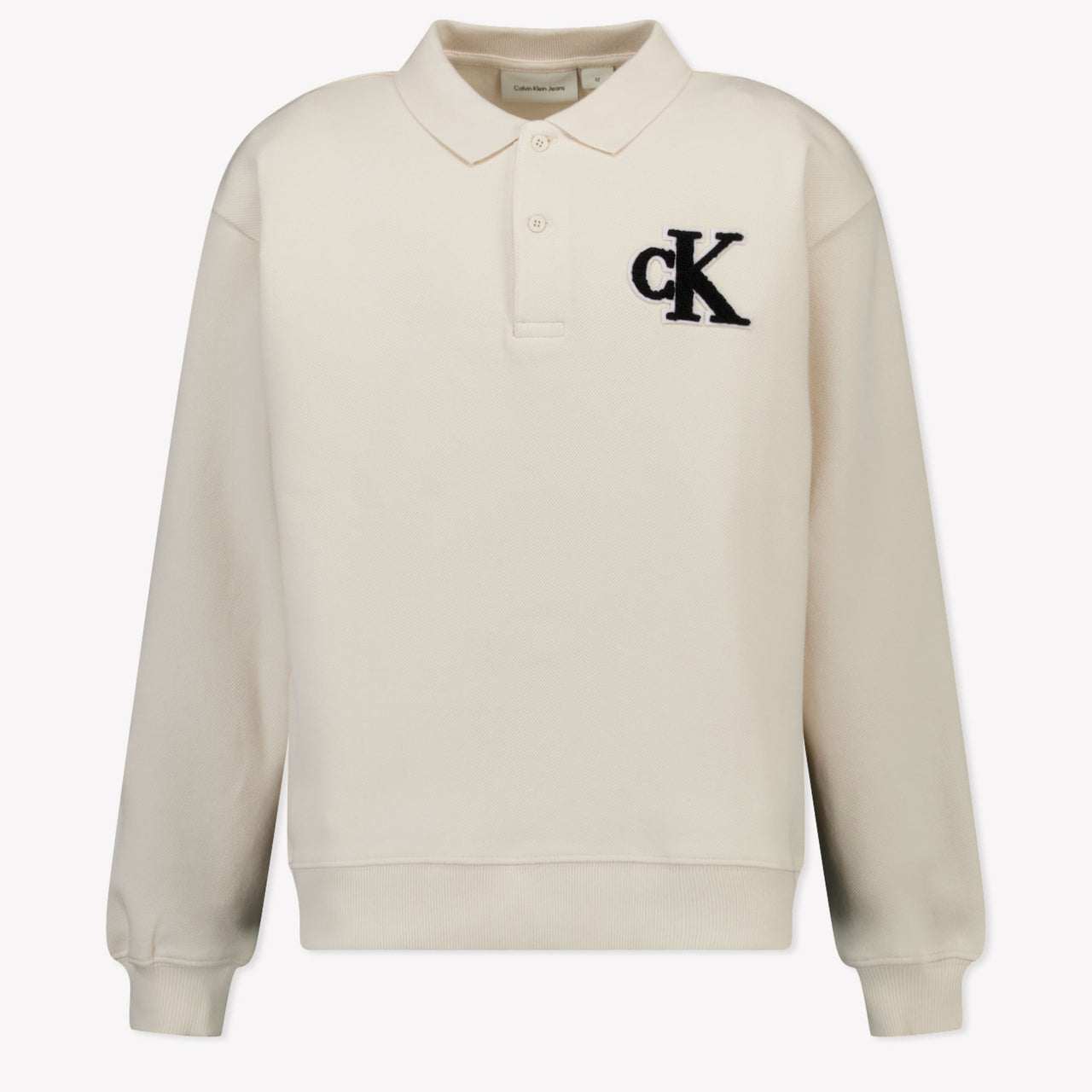 Calvin Klein Enfant Garçons Polo dans Ecru