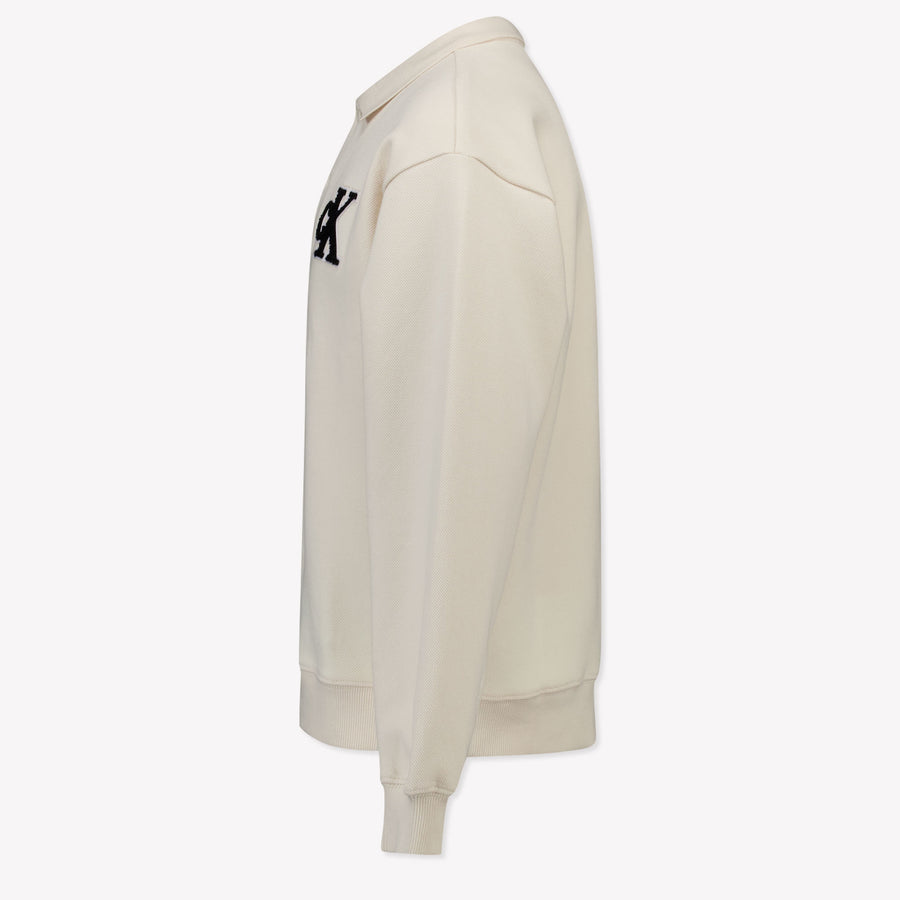Calvin Klein Enfant Garçons Polo dans Ecru