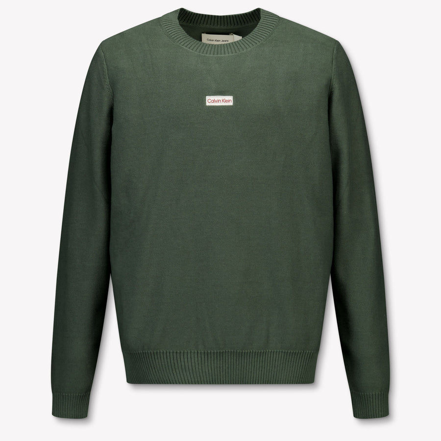 Calvin Klein Enfant Garçons Pull Armée