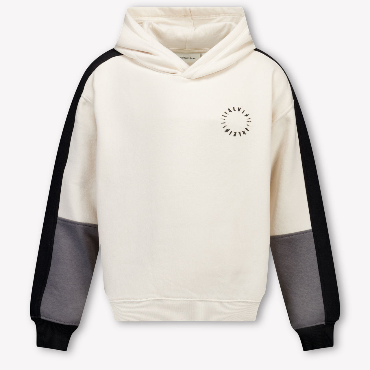 Calvin Klein Enfant Garçons Pull en ecru