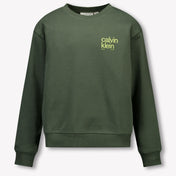 Calvin Klein Kinder Jungen Pullover Armee