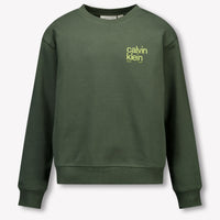Calvin Klein Enfant Garçons Pull Armée