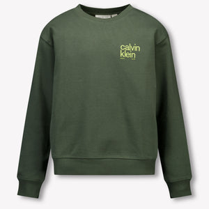 Calvin Klein Enfant Garçons Pull Armée