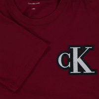 Calvin Klein Niño Chicos Camiseta en Burdeos