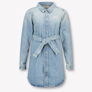 Calvin Klein Enfant Filles Robe Bleu