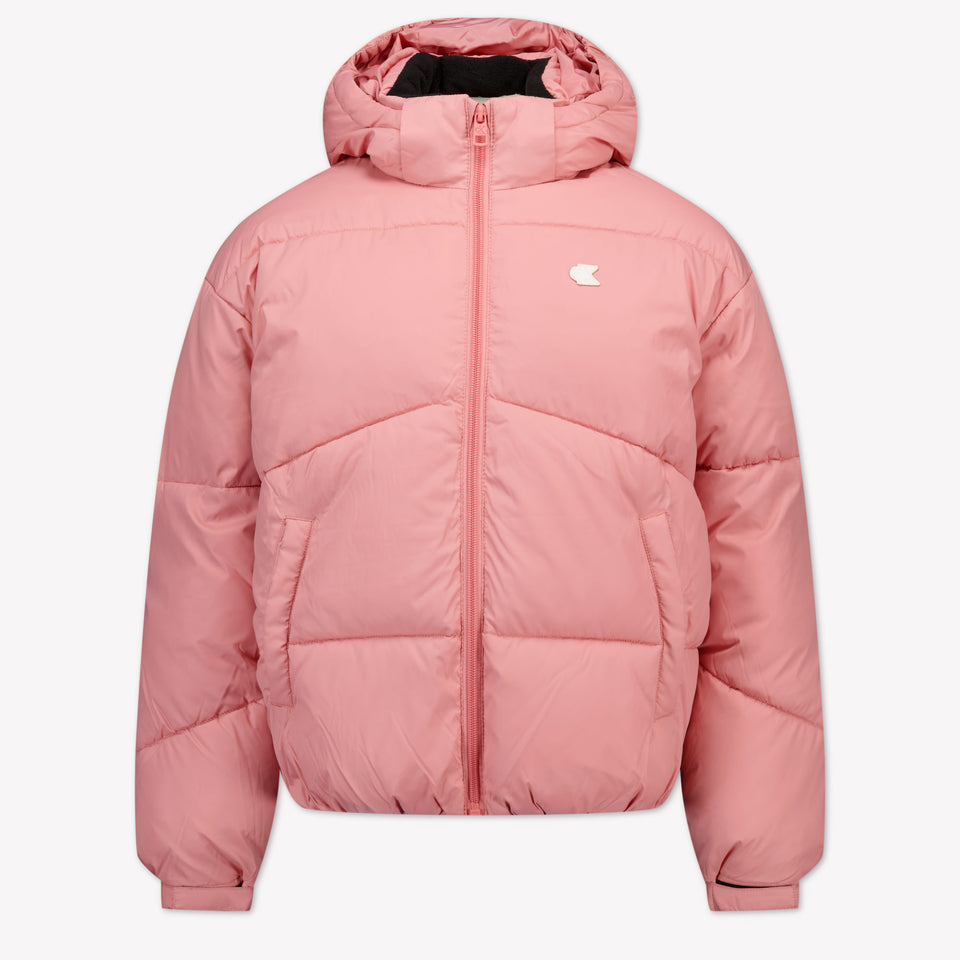 Calvin Klein Kinder Mädchen Winterjacke Dunkelrosa