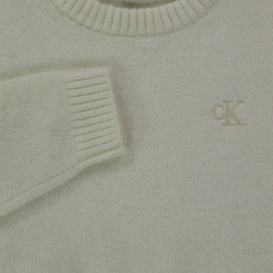 Calvin Klein Kinder Mädchen Pullover Grauweiß