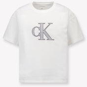 Calvin Klein Kinder Mädchen T-Shirt Weiß