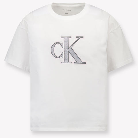 Calvin Klein Kids Girls  T-Shirt White