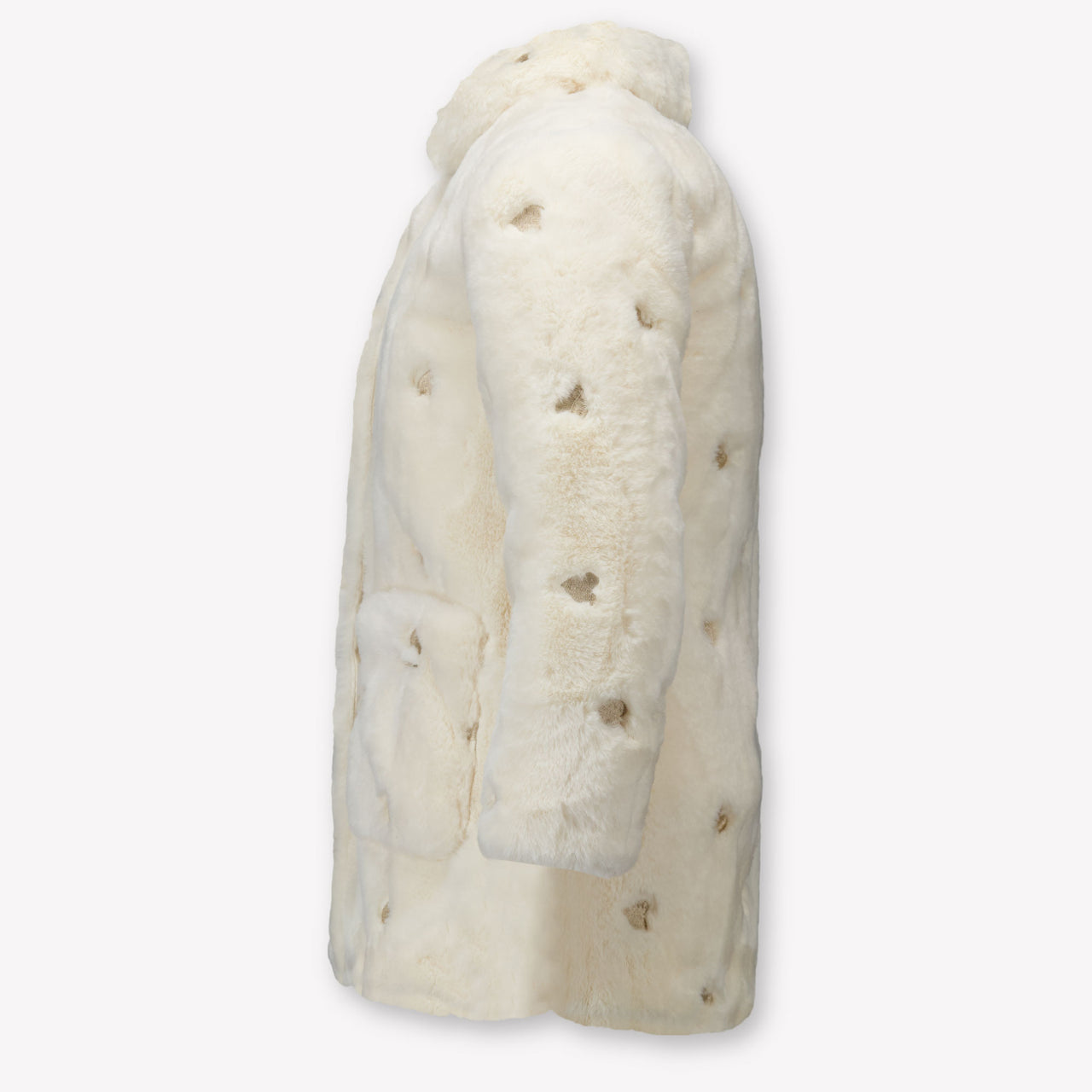 Guess Enfant Filles Vestes en fausse fourrure en blanc