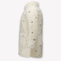 Guess Enfant Filles Vestes en fausse fourrure en blanc