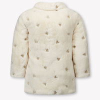 Guess Enfant Filles Vestes en fausse fourrure en blanc