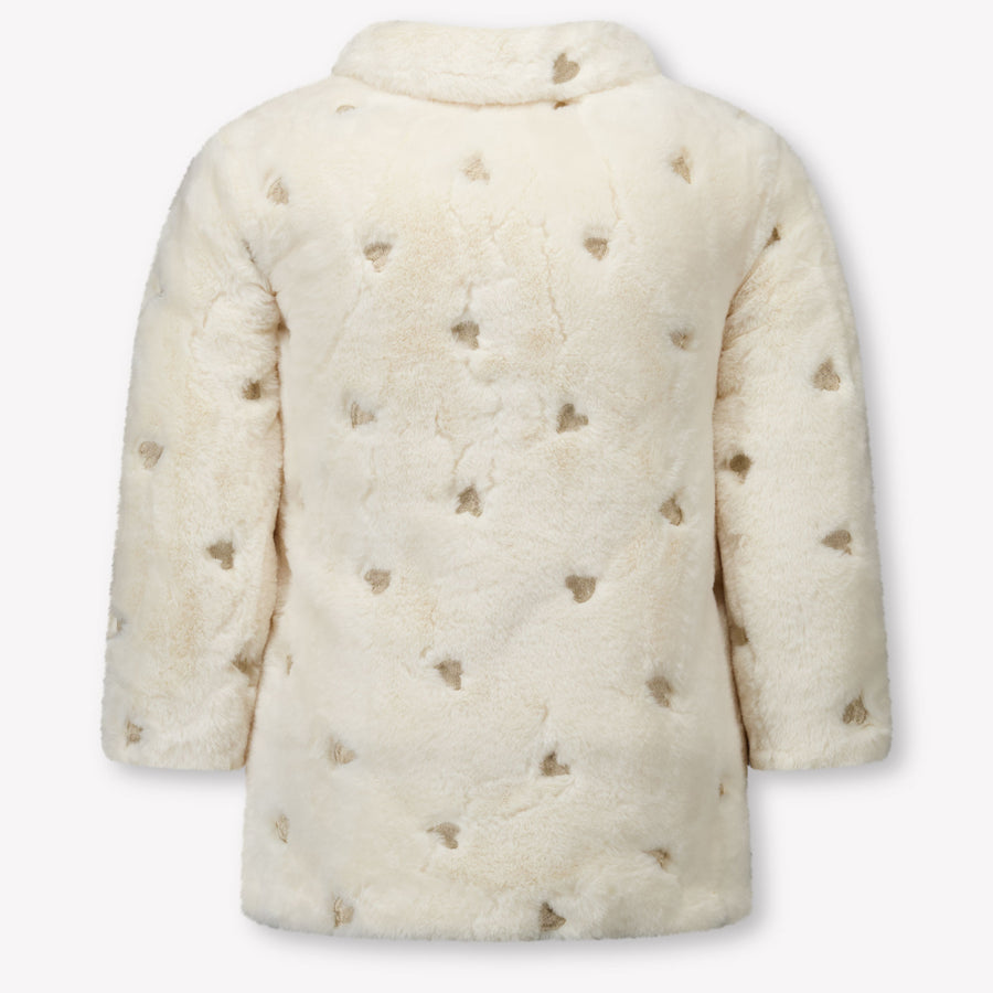 Guess Enfant Filles Vestes en fausse fourrure en blanc