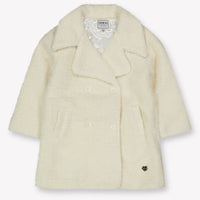 Guess Enfant Filles Vestes en fausse fourrure en blanc
