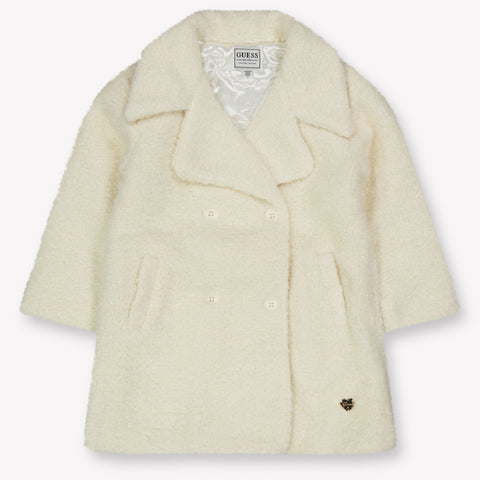Guess Niño Chicas Chaquetas de piel falsa en Blanco Roto