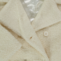 Guess Enfant Filles Vestes en fausse fourrure en blanc