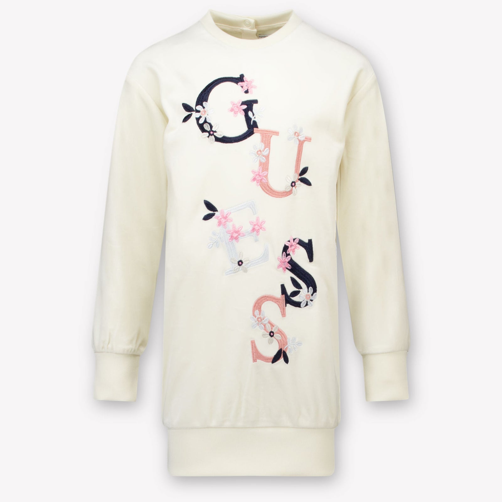 Guess Niño Chicas Vestido Blanco Roto