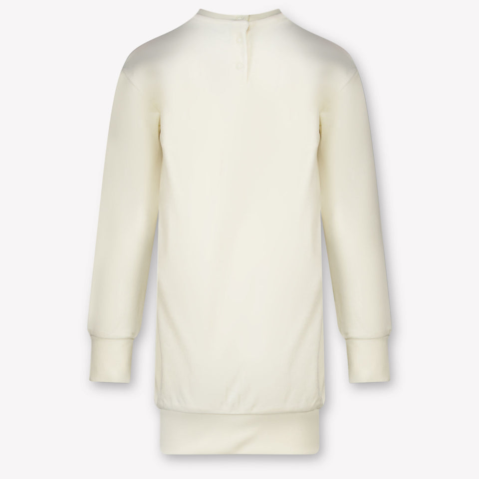 Guess Niño Chicas Vestido Blanco Roto