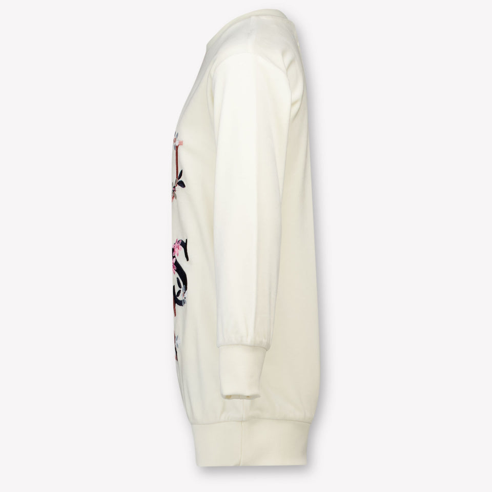 Guess Niño Chicas Vestido Blanco Roto