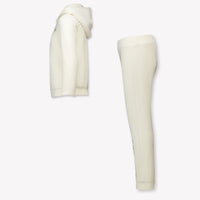 Guess Enfant Filles Suite de jogging en blanc