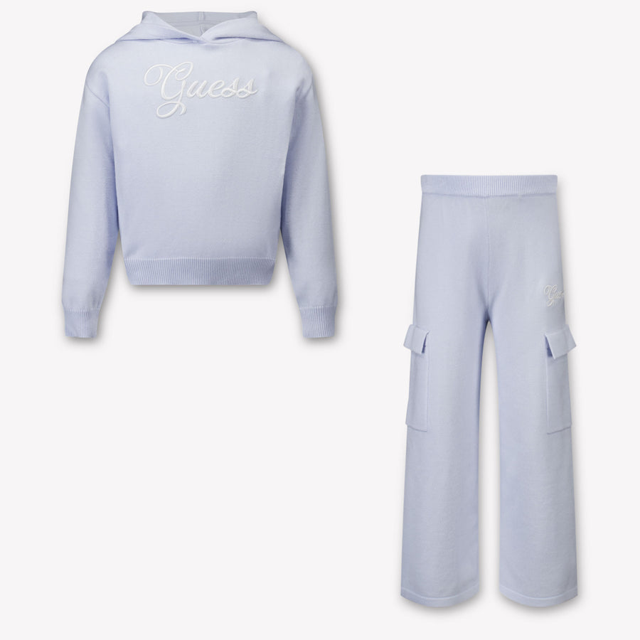 Guess Enfant Filles Costume de jogging Bleu Clair