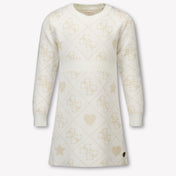 Guess Niño Chicas Vestido Blanco Roto