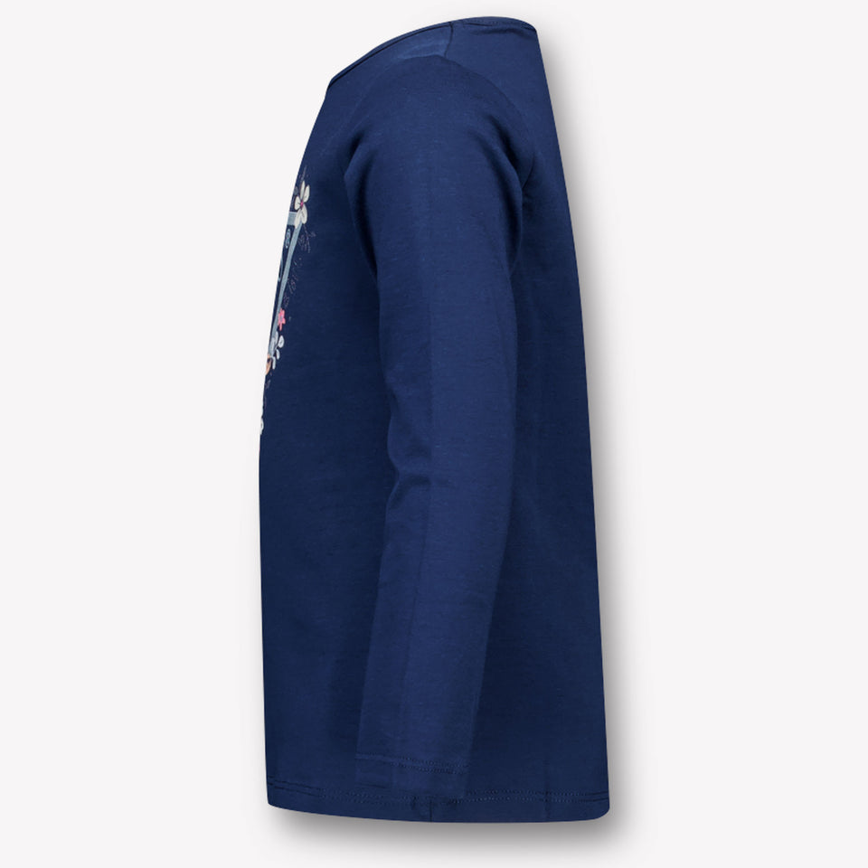 Guess Niño Chicas Camiseta en Navy