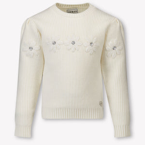 Guess Enfant Filles Pull dans le blanc off