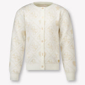 Guess Niño Chicas Chaleco Blanco Roto