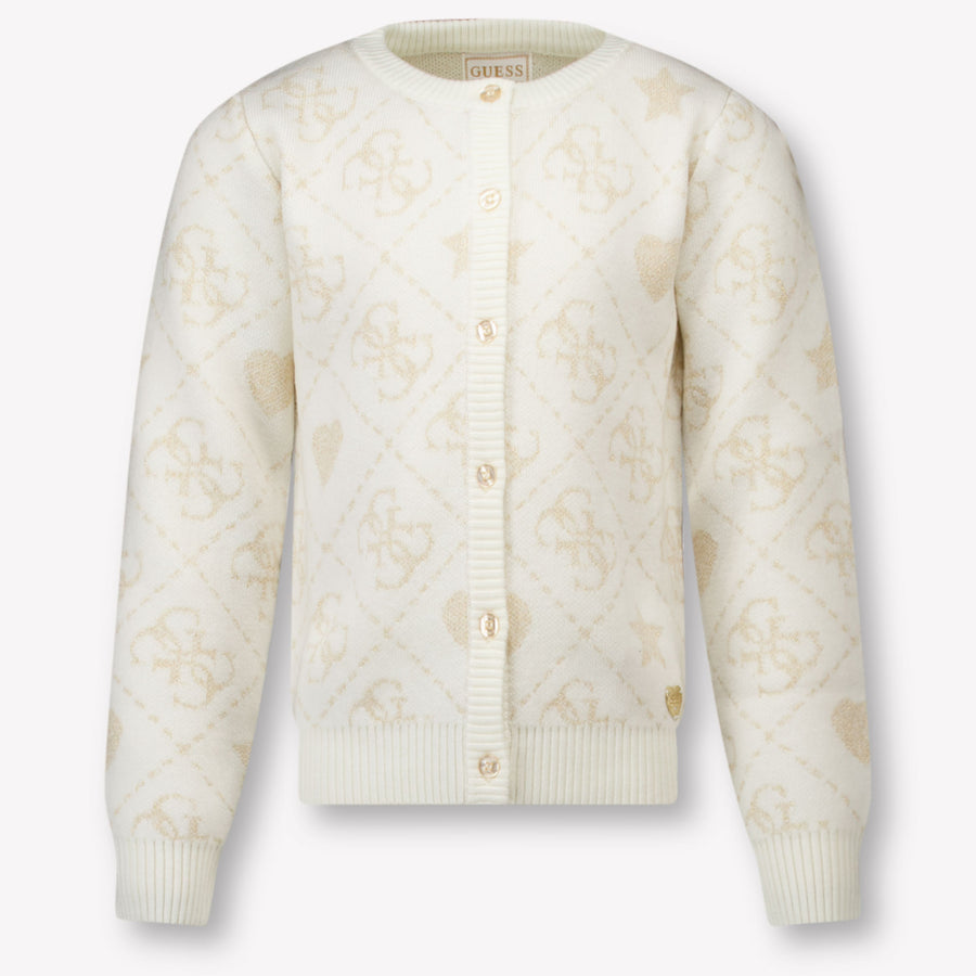 Guess Enfant Filles Gilet dans le blanc