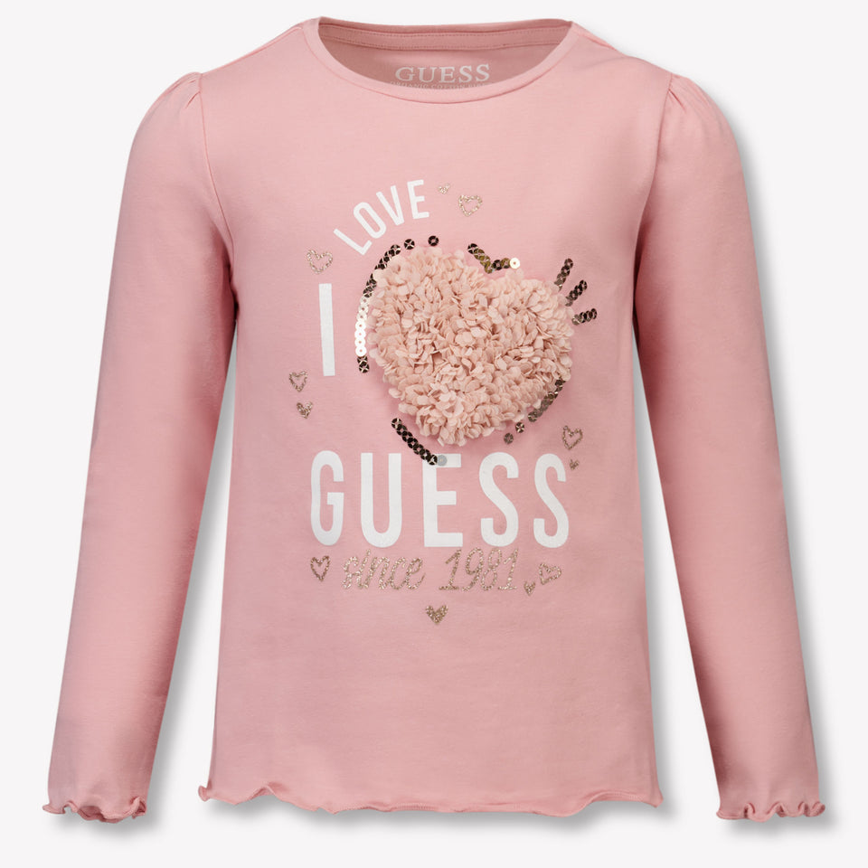 Guess Kinder Meisjes T-Shirt In Roze