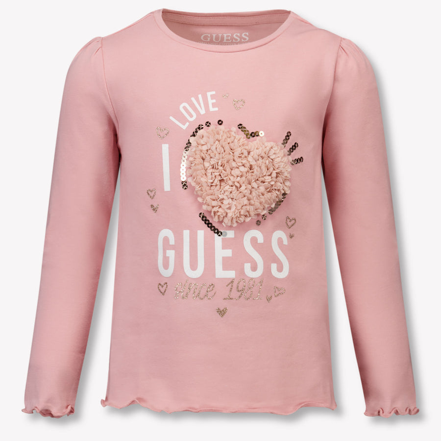Guess Enfant Filles T-shirt Rose