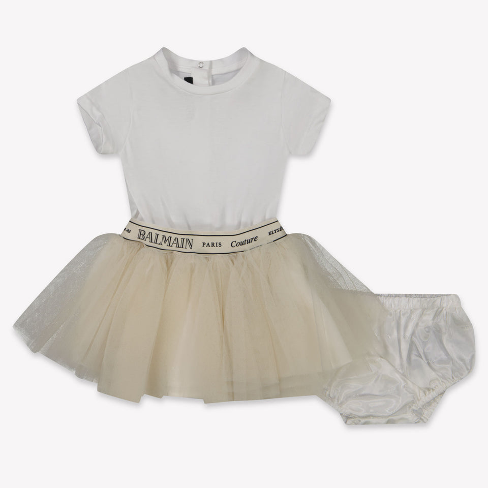 Balma Baby Girls Dress  White