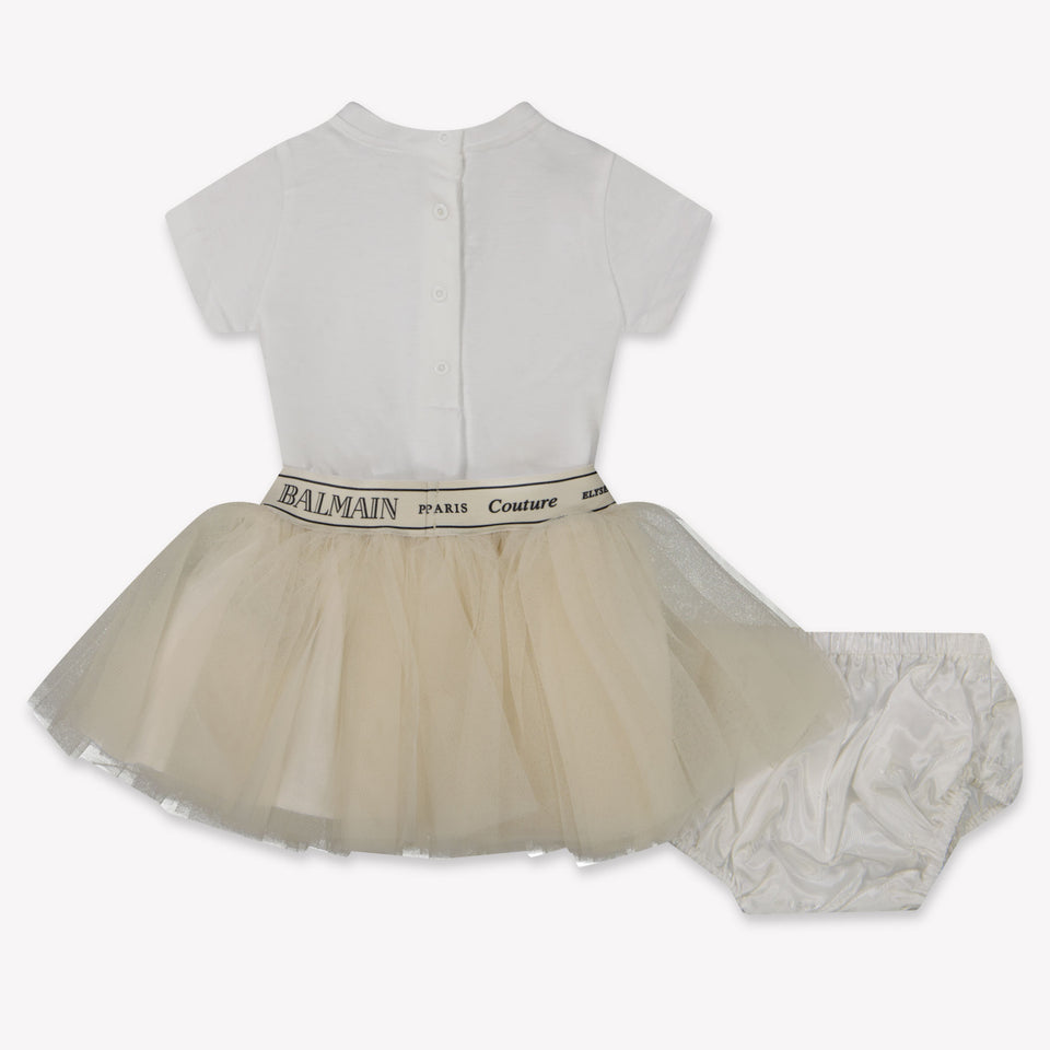 Balma Baby Girls Dress  White
