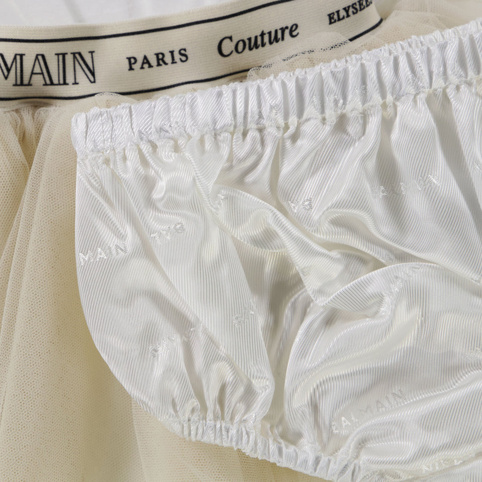 Balma Baby Girls Dress  White