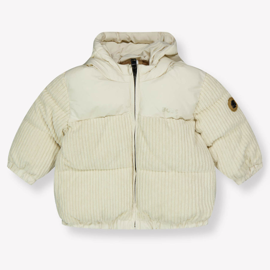 Boss Bébé Garçons Veste d'hiver en blanc