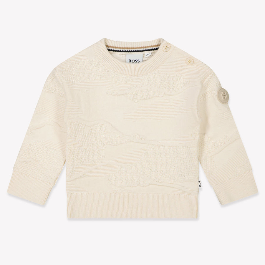 Boss Bébé Garçons Pull dans le blanc off