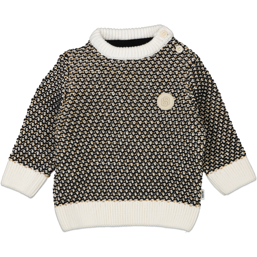 Boss Bébé Garçons Pull Noir