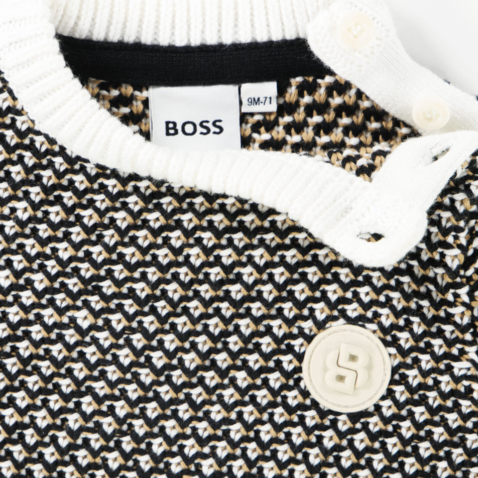 Boss Bébé Garçons Pull Noir