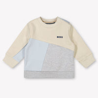 Boss Bébé Garçons Pull Bleu Clair