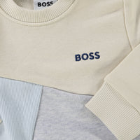Boss Bébé Garçons Pull Bleu Clair