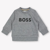 Boss Bambino Ragazzi Maglione in Grigio