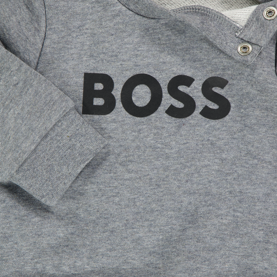 Boss Bambino Ragazzi Maglione in Grigio