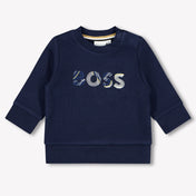 Boss Bambino Ragazzi Maglione in Navy