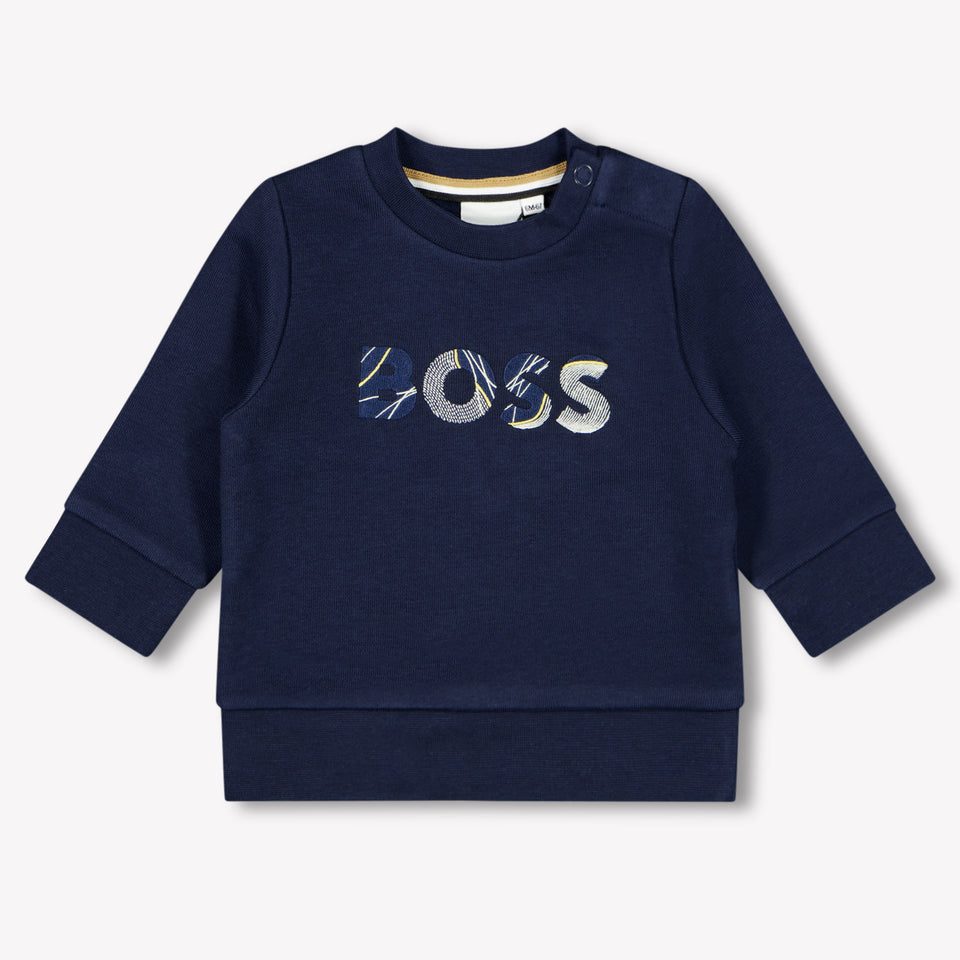 Boss Bambino Ragazzi Maglione in Navy