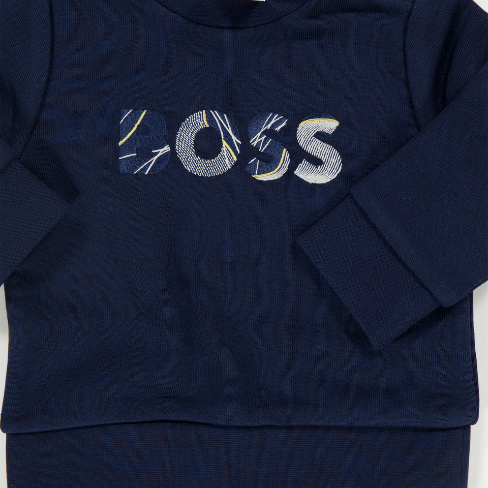 Boss Bambino Ragazzi Maglione in Navy